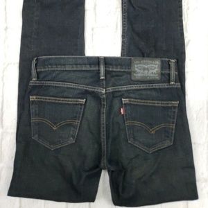 Levis Mens Size 30 x 32 511 Skinny Dark Wash Jeans